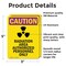 Signmission Radiation & Laser Sign, 5 in H x 3.5 in W, Vinyl Decal, Rectangle OS-2PACK-CR-D-35-V-10250 - alternate 6